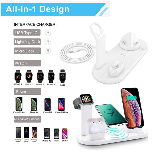 7 in 1 Wireless Charger with Stand - Motherlode Merch
